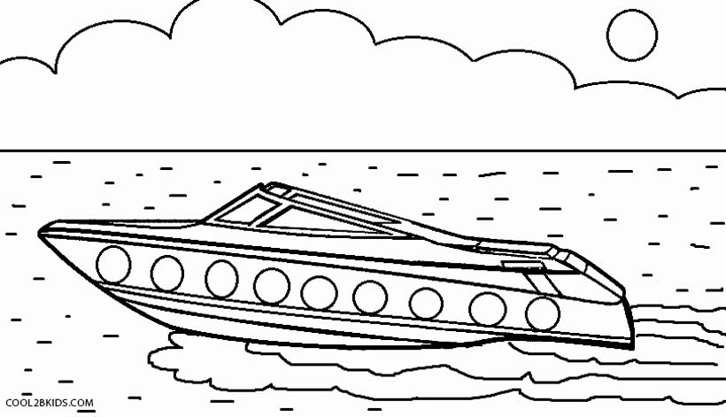 race boat coloring pages - photo #11