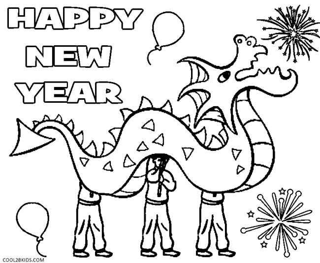 Printable New Years Coloring Pages For Kids | Cool2bKids