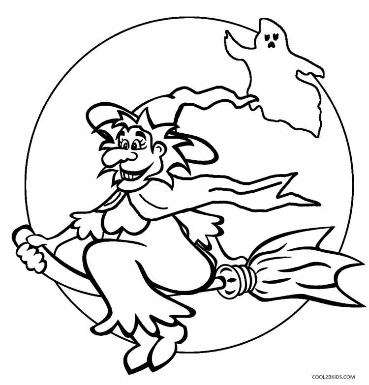 Printable Witch Coloring Pages For Kids | Cool2bKids