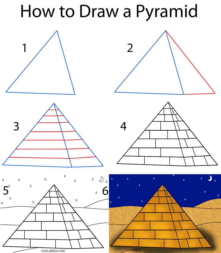 How To Draw A Pyramid Really Easy Drawing Tutorial Pyramids The Best 