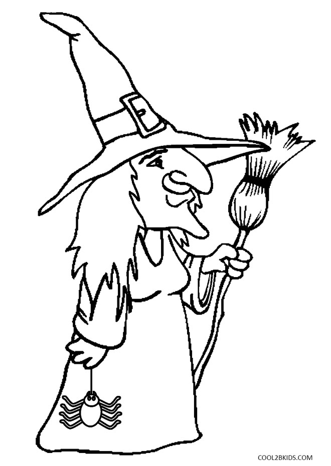 Printable Witch Coloring Pages For Kids Cool2bKids