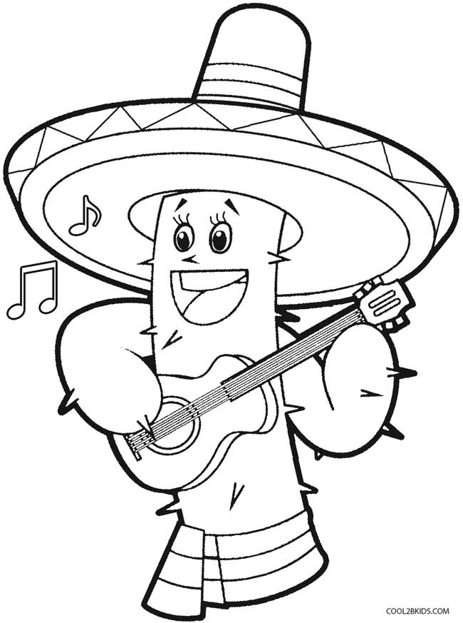 Printable Cinco de Mayo Coloring Pages For Kids | Cool2bKids