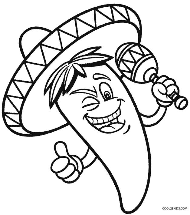 Printable Cinco de Mayo Coloring Pages For Kids | Cool2bKids