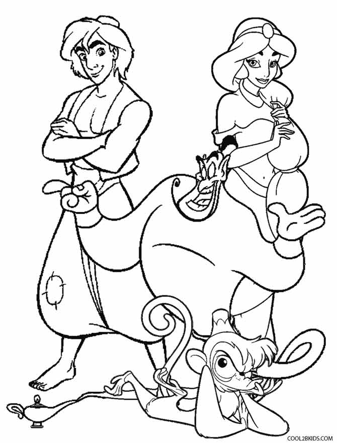 Printable Jasmine Coloring Pages For Kids | Cool2bKids