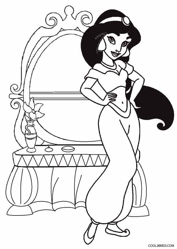 Printable Jasmine Coloring Pages For Kids | Cool2bKids