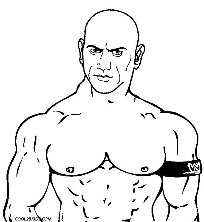 Printable Wrestling Coloring Pages Kids Cool2bkids Wwe
