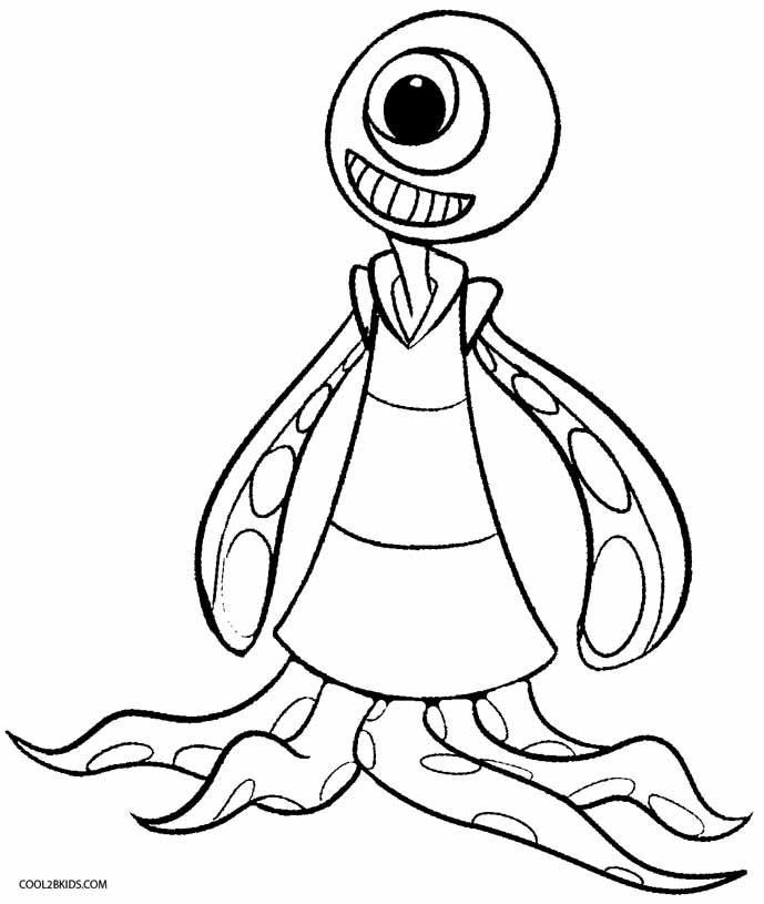 Printable Alien Coloring Pages For Kids Cool2bKids