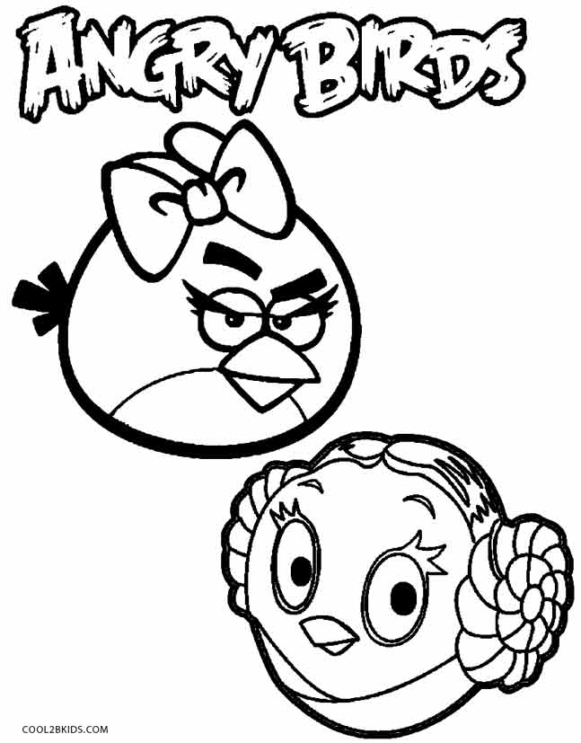 Printable Angry Birds Coloring Pages For Kids | Cool2bKids