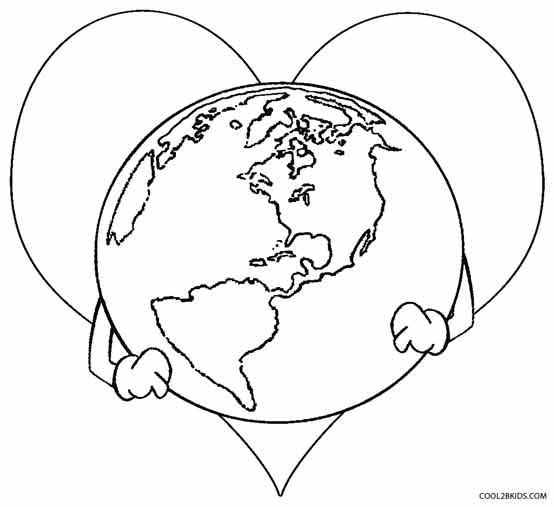 earth coloring pages free - photo #21