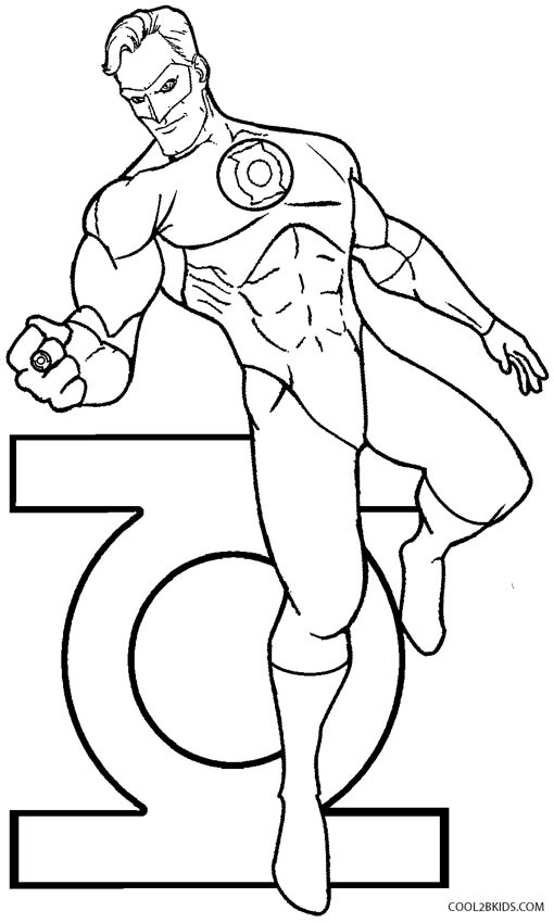 Printable Green Lantern Coloring Pages For Kids | Cool2bKids