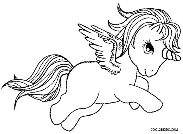 unicorn and pegasus coloring pages - photo #15