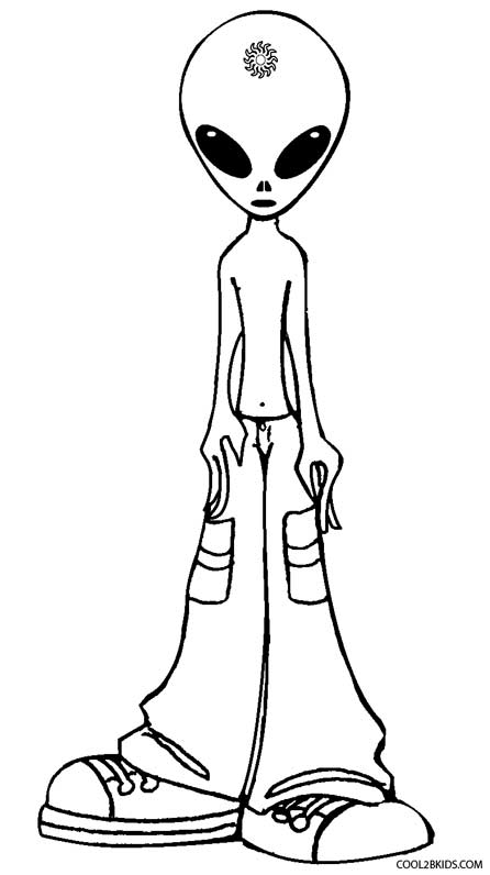 Printable Alien Coloring Pages For Kids Cool2bKids