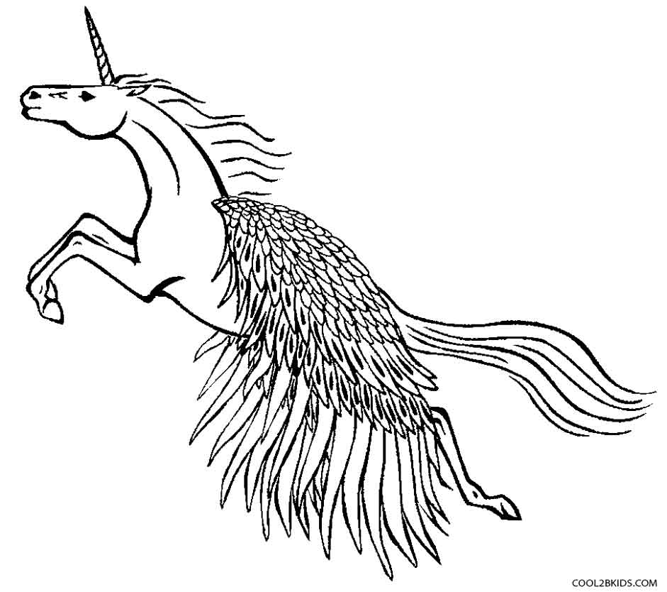 unicorn and pegasus coloring pages - photo #5