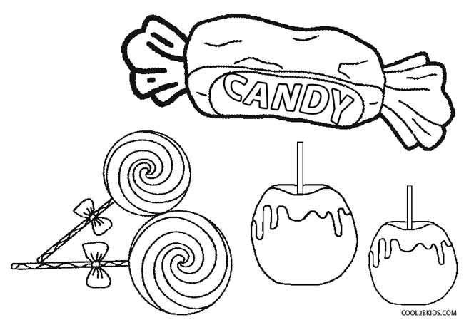 halloween candy coloring pages - photo #48