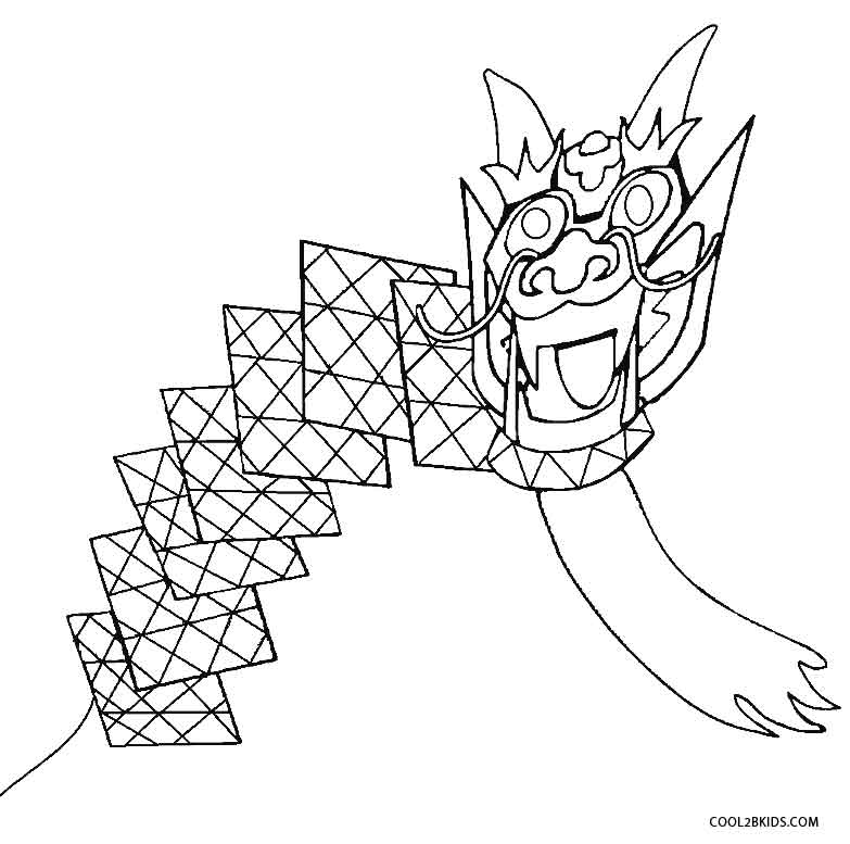 Printable Kite Coloring Pages For Kids | Cool2bKids