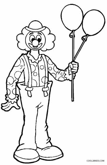 Printable Clown Coloring Pages For Kids | Cool2bKids