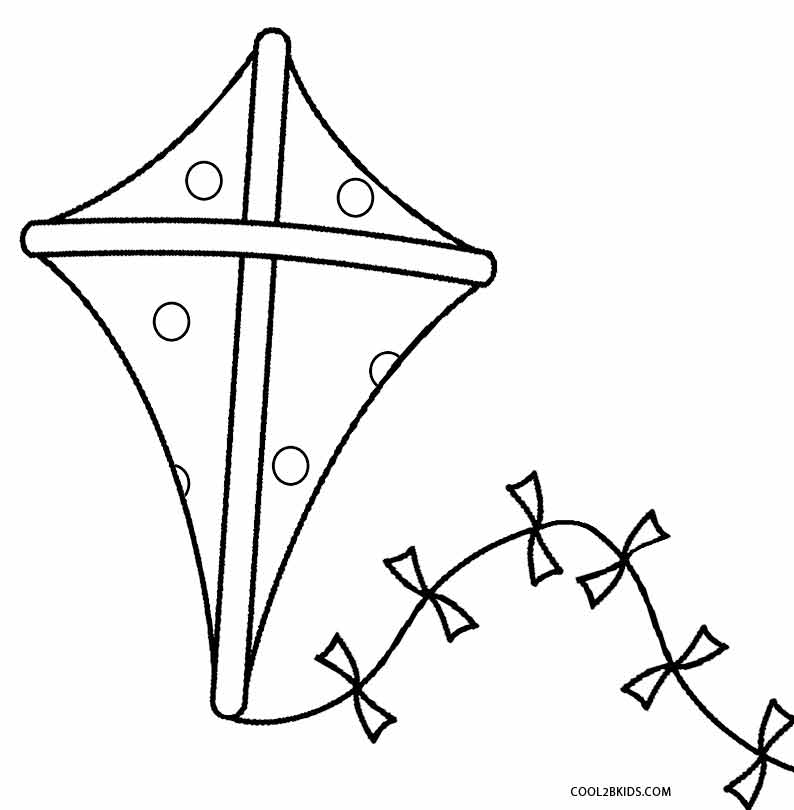 kite clipart black and white - photo #42