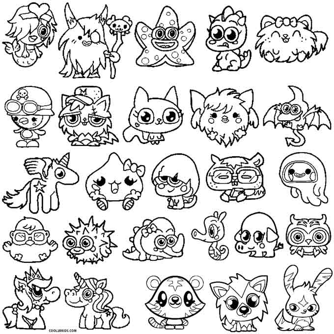 oddie moshi monsters coloring pages - photo #7