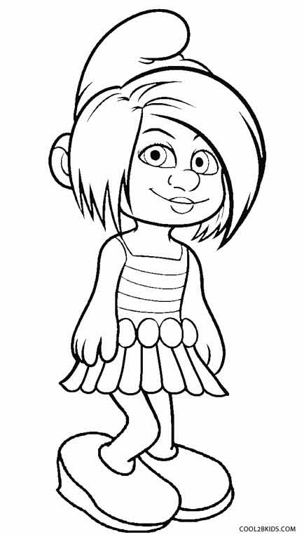 smurfs coloring pages free - photo #46