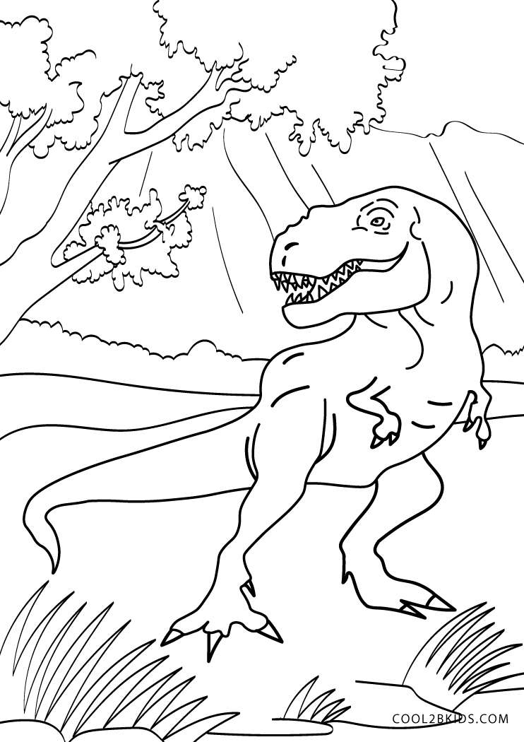 dinosaur coloring printable cool2bkids