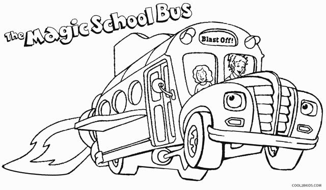 Printable School Bus Coloring Page For Kids Cool2bKids