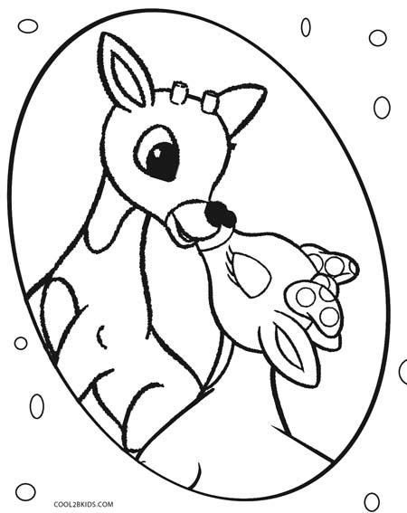 Printable Rudolph Coloring Pages For Kids | Cool2bKids