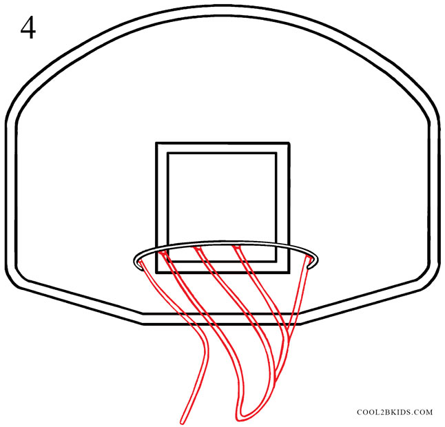 How to Draw a Basketball Hoop (Step by Step Pictures) | Cool2bKids