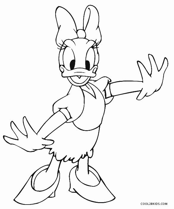 daisy duck donald duck coloring pages - photo #8