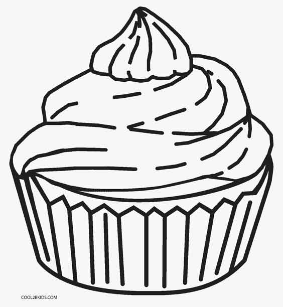 Free Printable Cupcake Coloring Pages For Kids | Cool2bKids