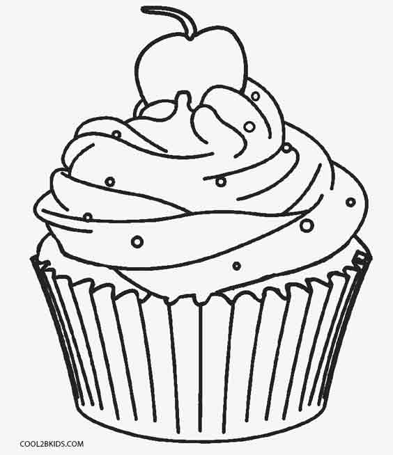 Free Printable Cupcake Coloring Pages For Kids Cool2bKids