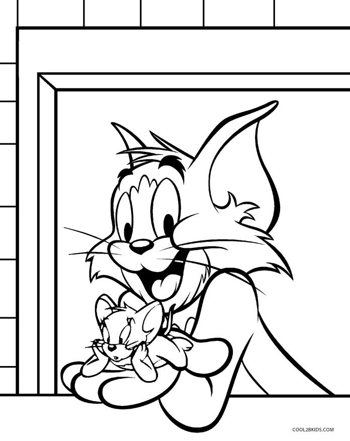 Christmas Tom And Jerry Coloring Pages Free Printable Tom and Jerry Coloring Pages For Kids | Cool2bKids