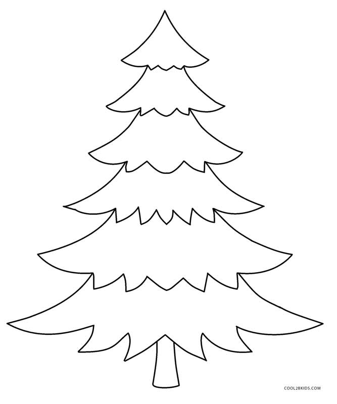 Printable Christmas Tree Coloring Pages For Kids Cool2bKids