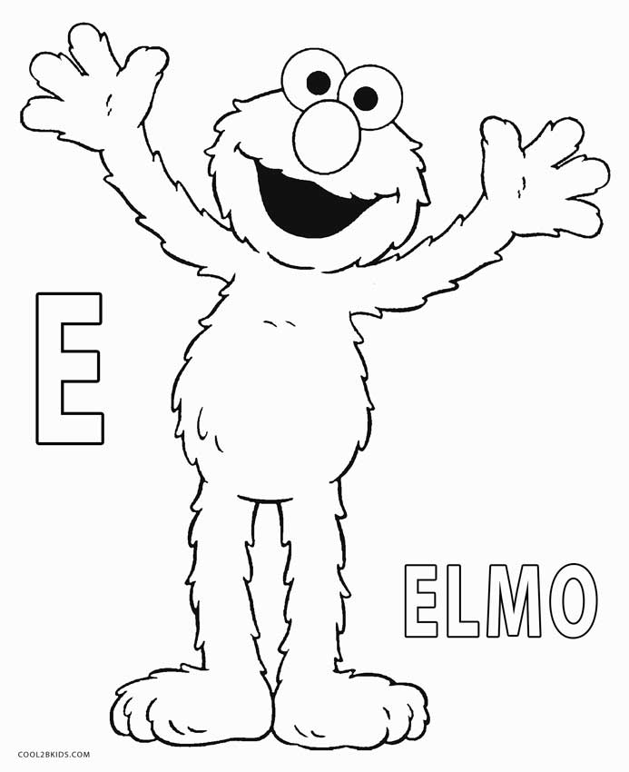 images of elmos face coloring pages - photo #29