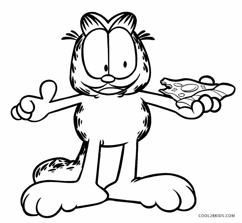 garfield the cat coloring pages - photo #33