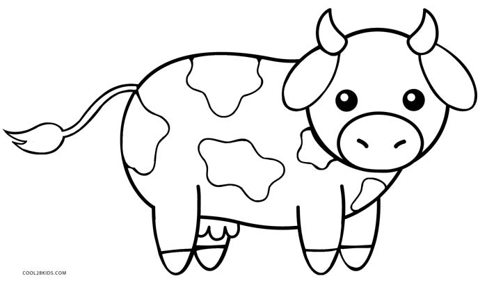 painting cow coloring pages - photo #32