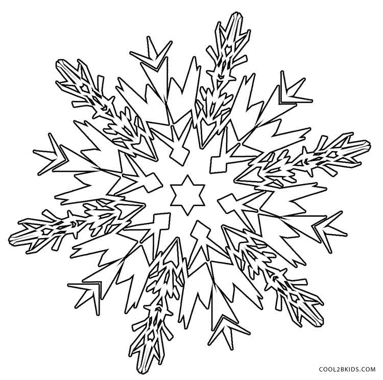 Printable Snowflake Coloring Pages For Kids Cool2bKids