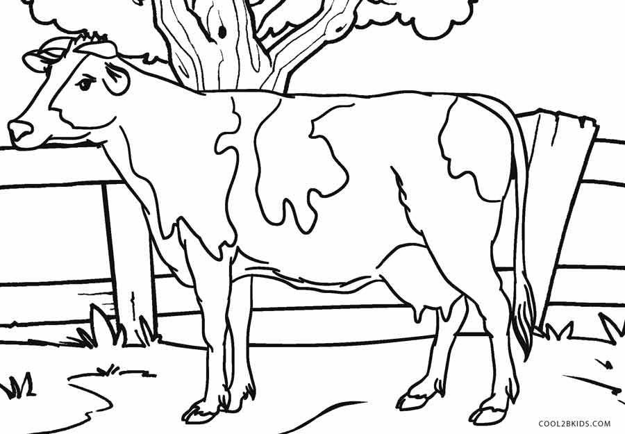 painting cow coloring pages - photo #33