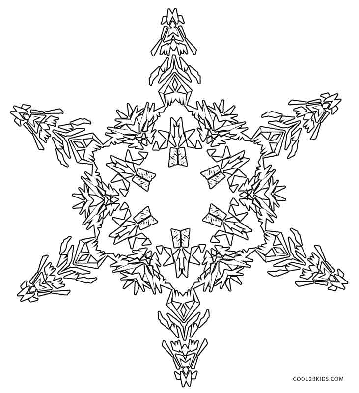 Printable Snowflake Coloring Pages For Kids | Cool2bKids
