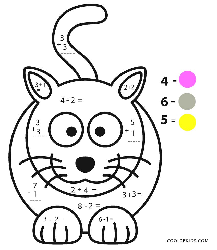 Free Printable Math Coloring Worksheets Halloween