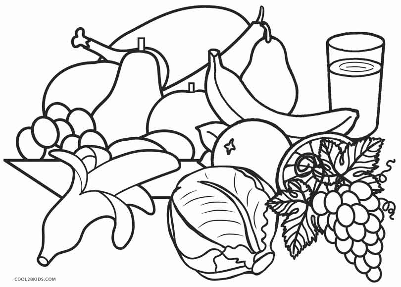 Food Colouring Sheets For Kids