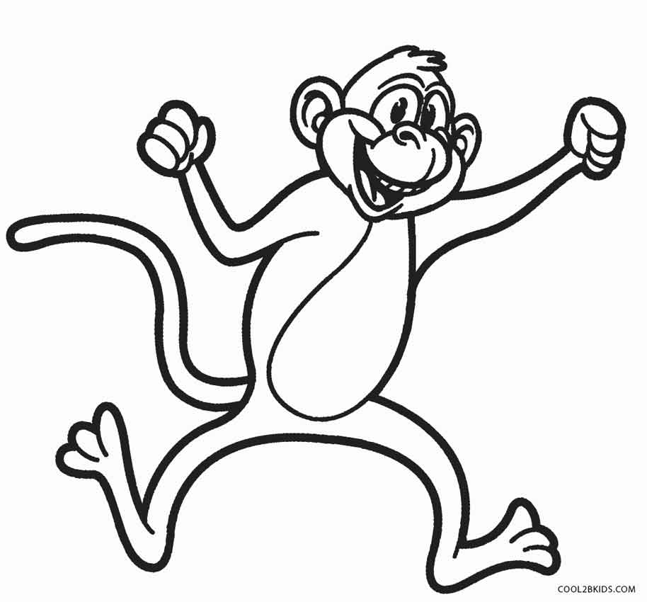 Monkey Family Pages Coloring Pages
