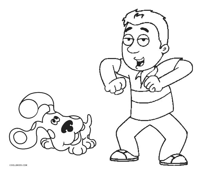 magenta blues clues coloring pages - photo #18