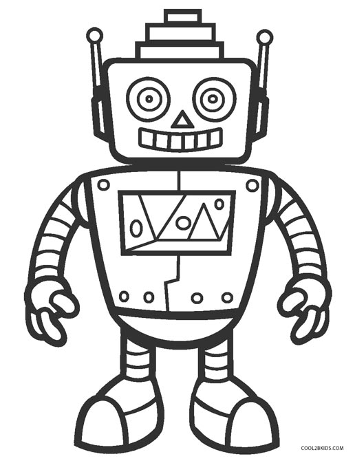 Gambar Free Printable Robot Coloring Pages Kids Cool2bkids Robots Di 
