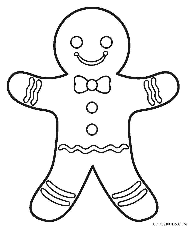 Free Printable Gingerbread Man