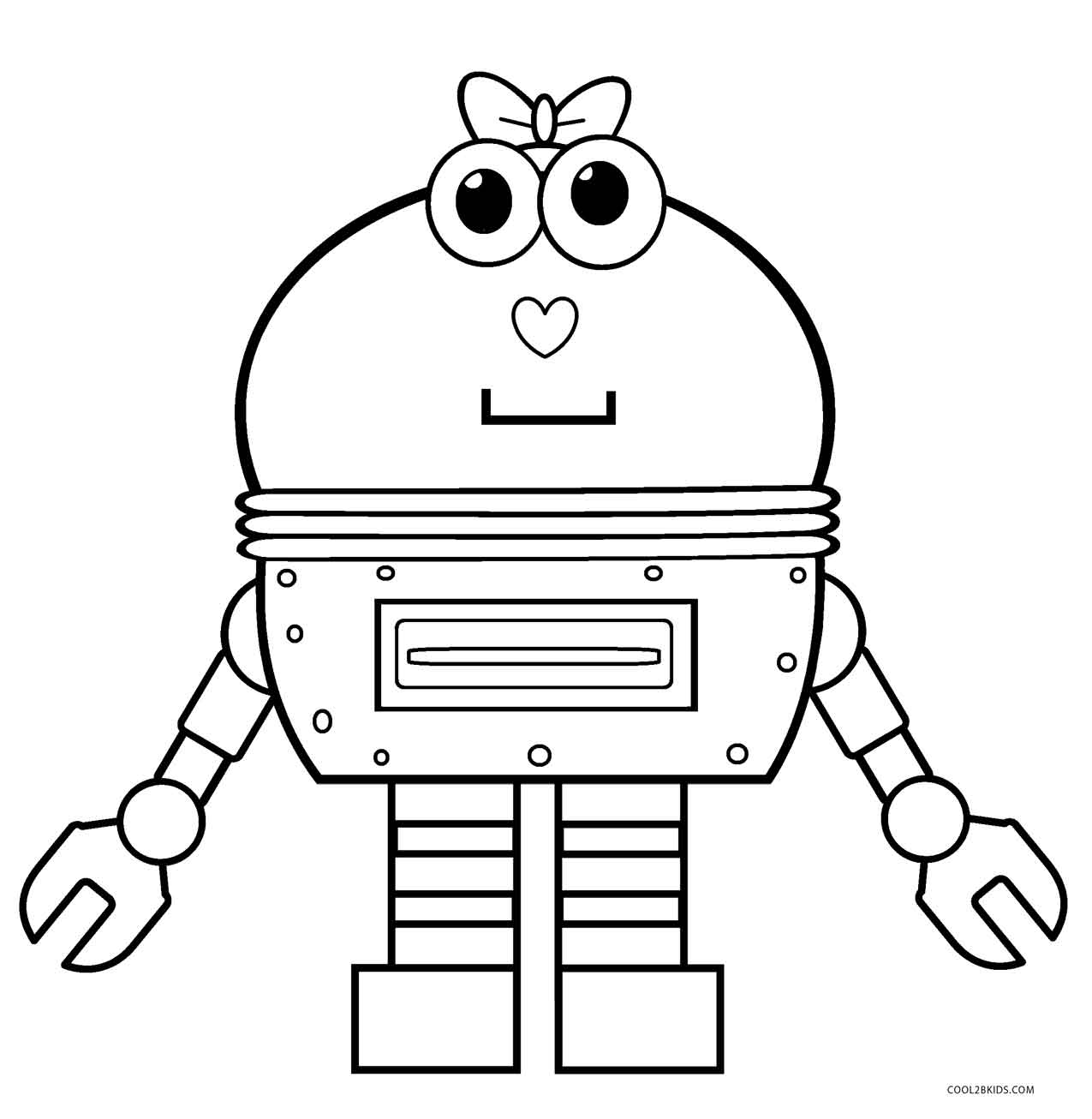 Free Printable Robot Coloring Pages For Kids | Cool2bKids