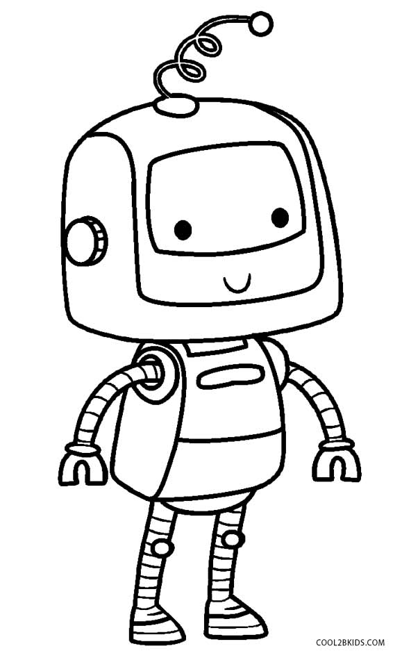 Free Printable Robot Coloring Pages For Kids Cool2bKids