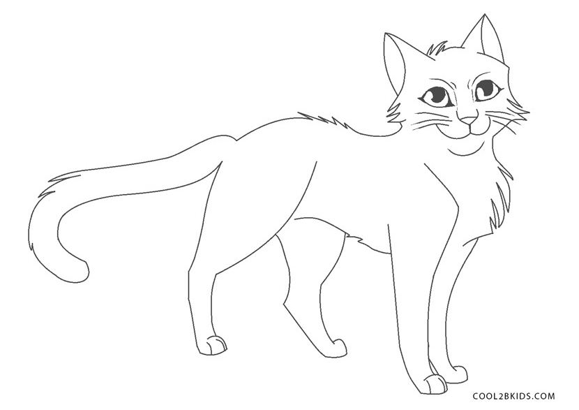 warrior cat coloring pages - photo #9