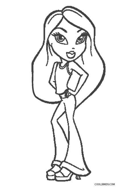 Free Printable Bratz Coloring Pages For Kids | Cool2bKids