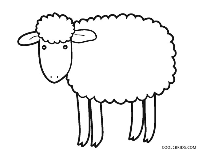 Free Printable Sheep Face Coloring Pages For Kids | Cool2bKids