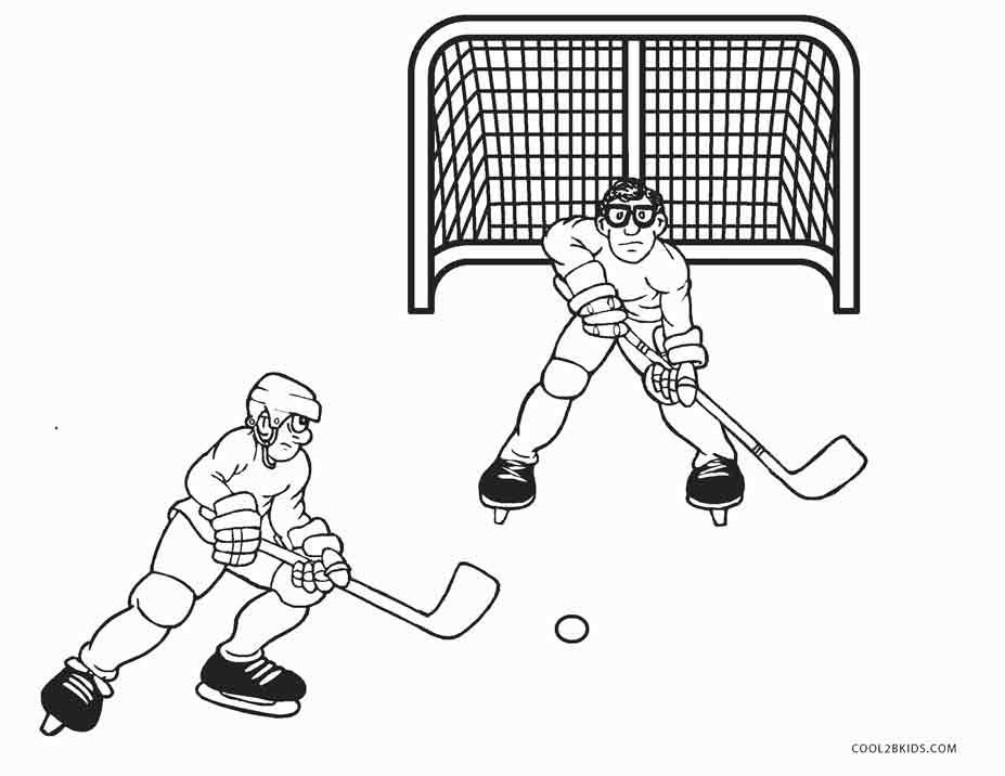 ice hockey coloring pages - photo #33